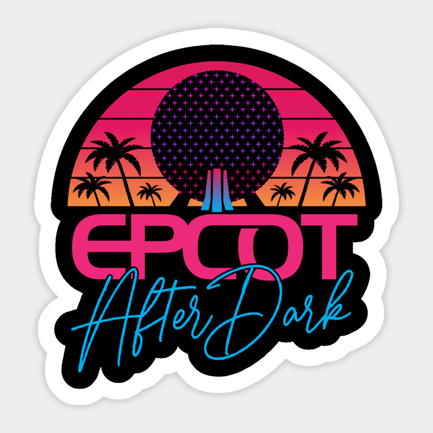 Epcot After Dark Sticker by GoAwayGreen